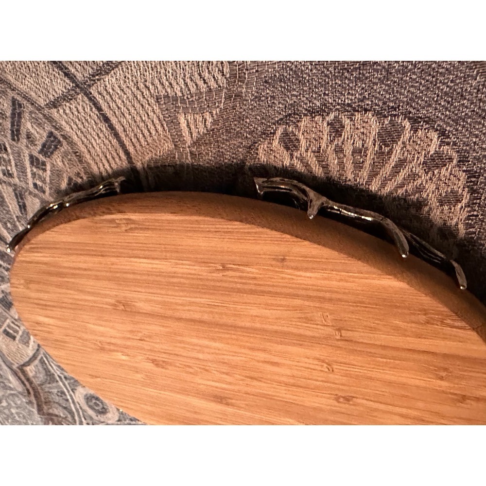 Beautiful tray with antler corners. - Picture 4 of 6